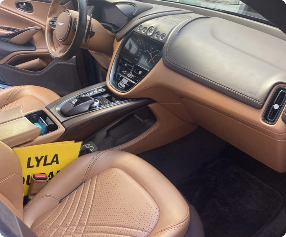 Luxury car detailing service on-site