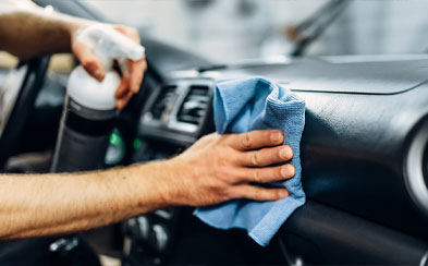 Interior car detailing