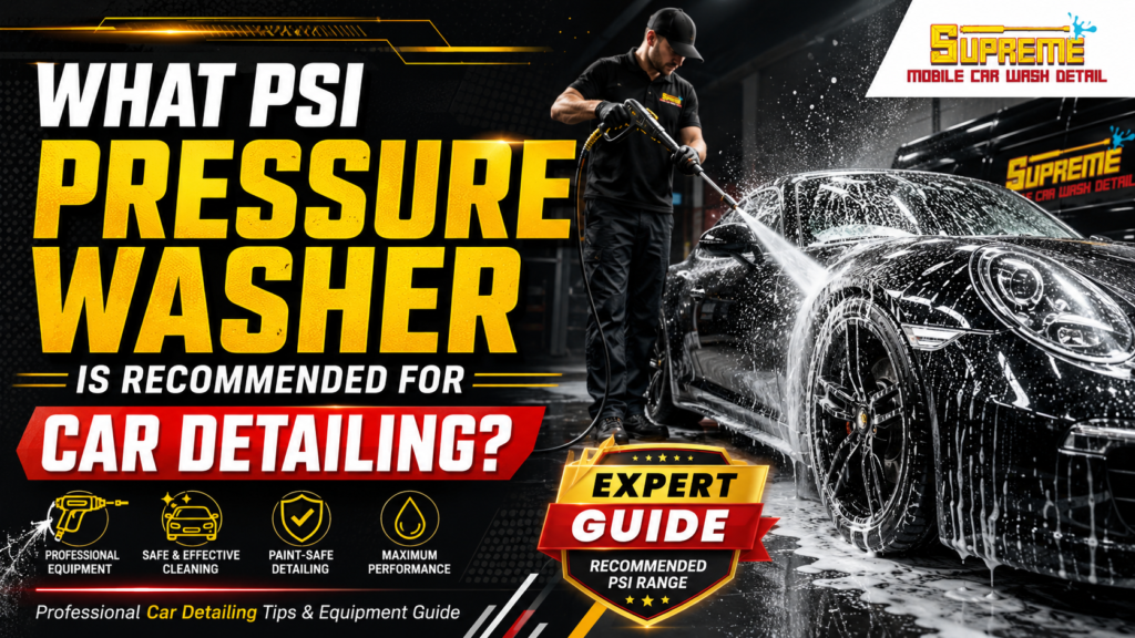 Pressure Washer Car Detailing