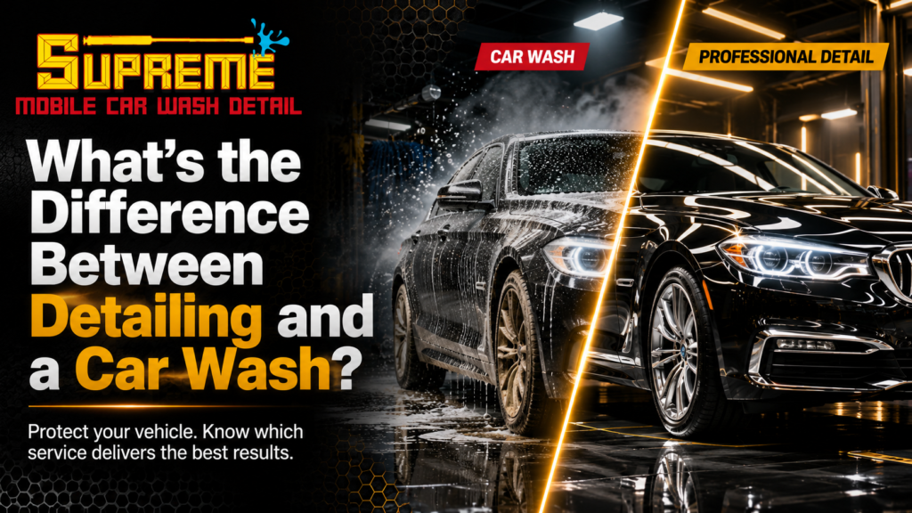 detailing and car wash