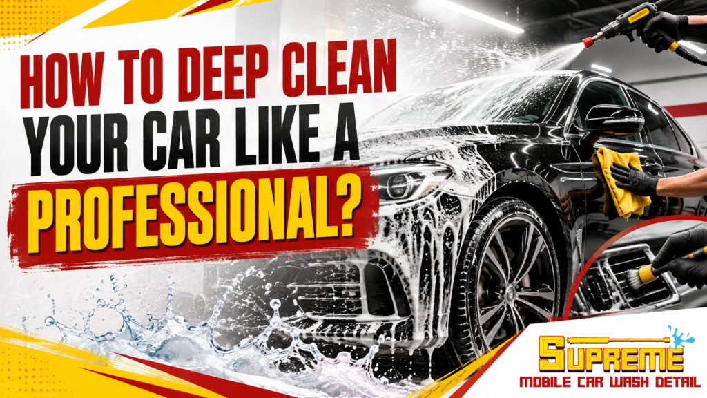 Deep Clean Your Car