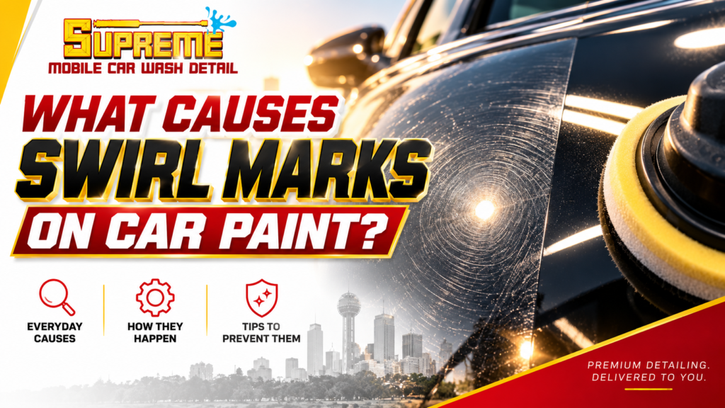 What Causes Swirl Marks on Car Paint?